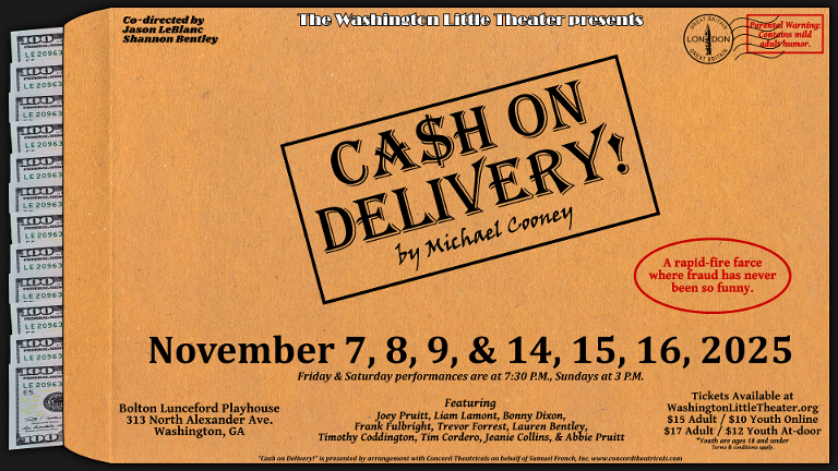 Cash on Delivery - November 7th-16th Cash on Delivery - November 7th-16th